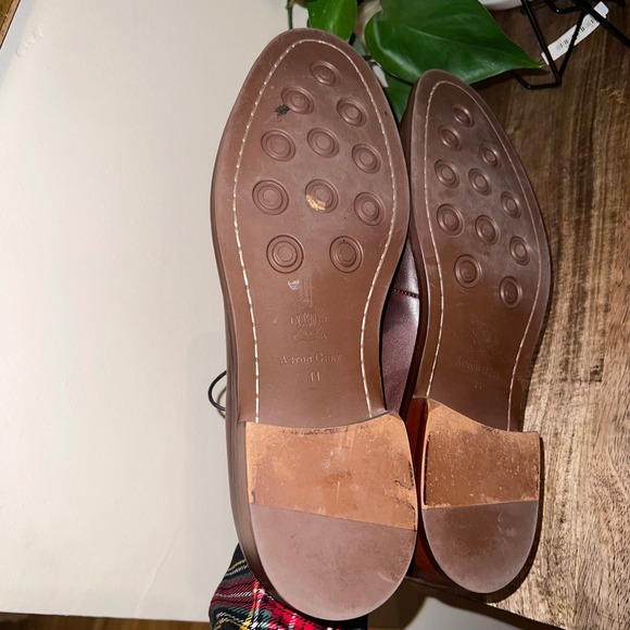 Aston Grey Collection Barry Mens Brown Leather Lace Up Dress Shoes Size 11 - Picture 6 of 10